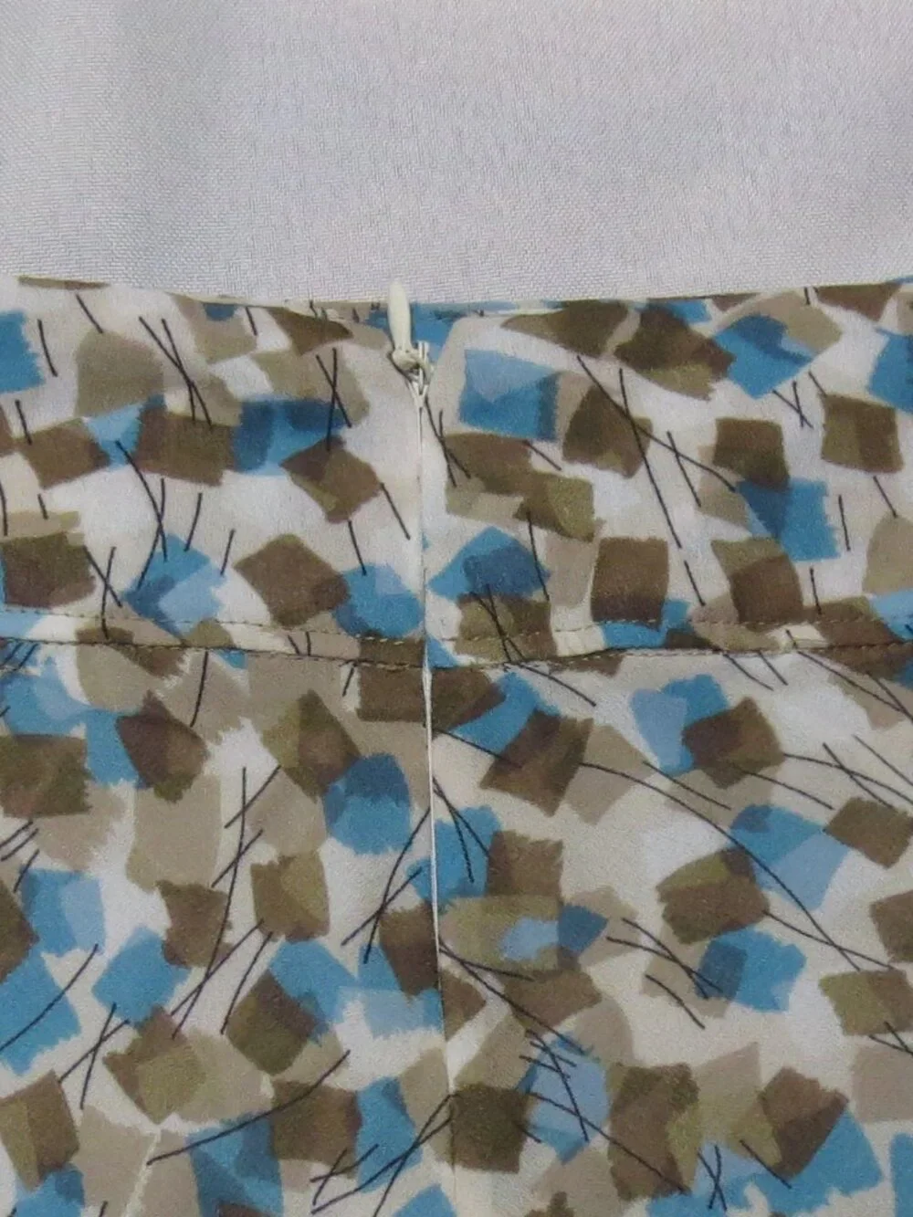 NWT ALLISON TAYLOR womens SKIRT teal BROWN a-line TWIRL career TURQUOISE SIZE 10